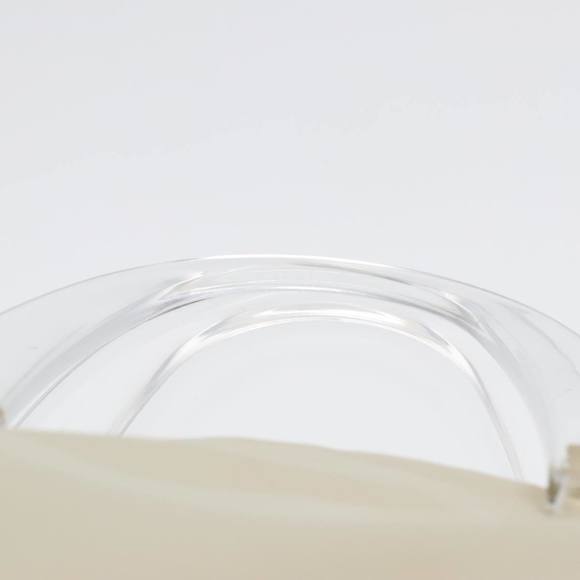 PRADA Hand Bag Nylon White Silver Auth 89620 - Picture 8 of 16